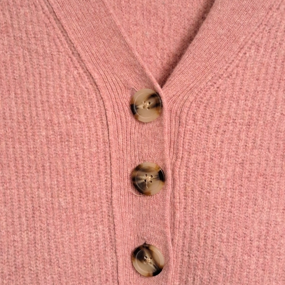 Madewell Dusty Rose Wool Blend Pullover Sweater Size M - Picture 3 of 7